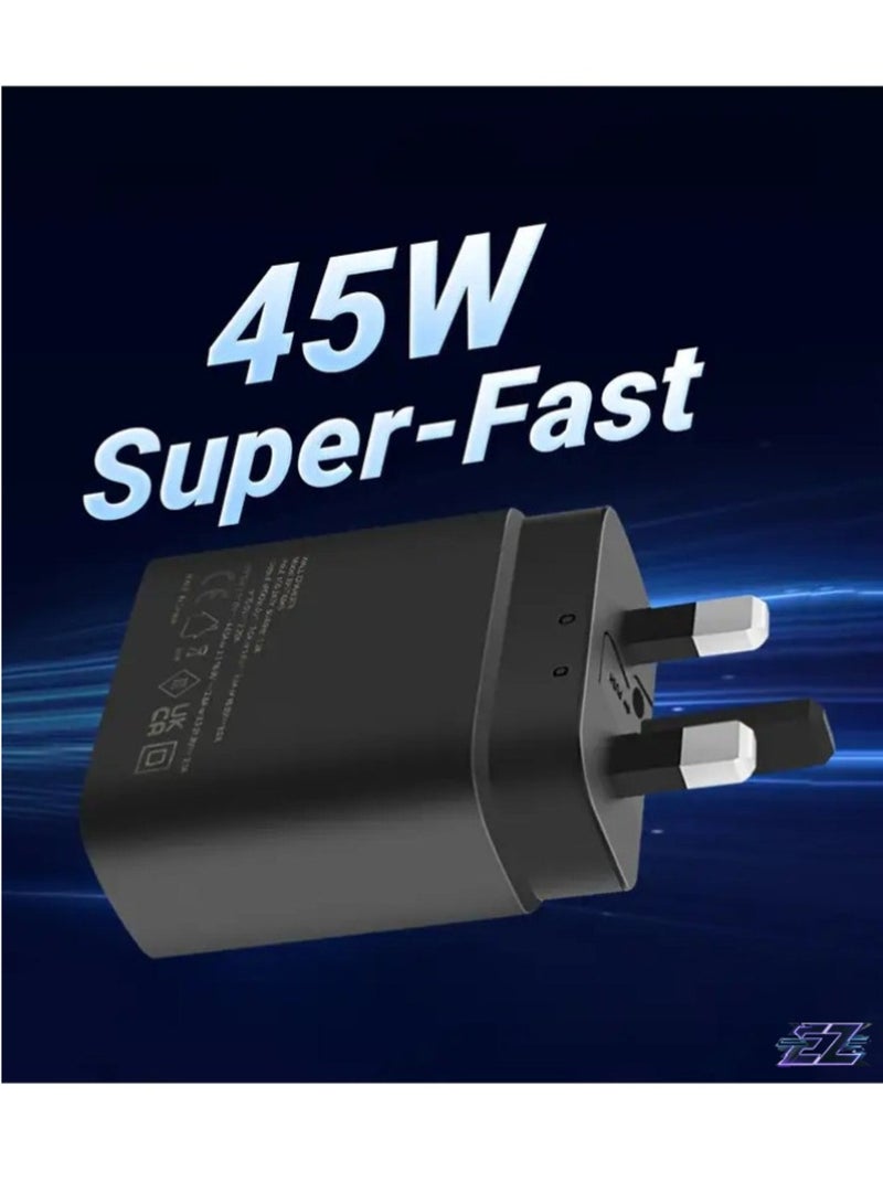 ELTRAZONE "45W USB-C Super Fast Charger: PD GaN Power Adapter for Samsung Devices" - Image 2