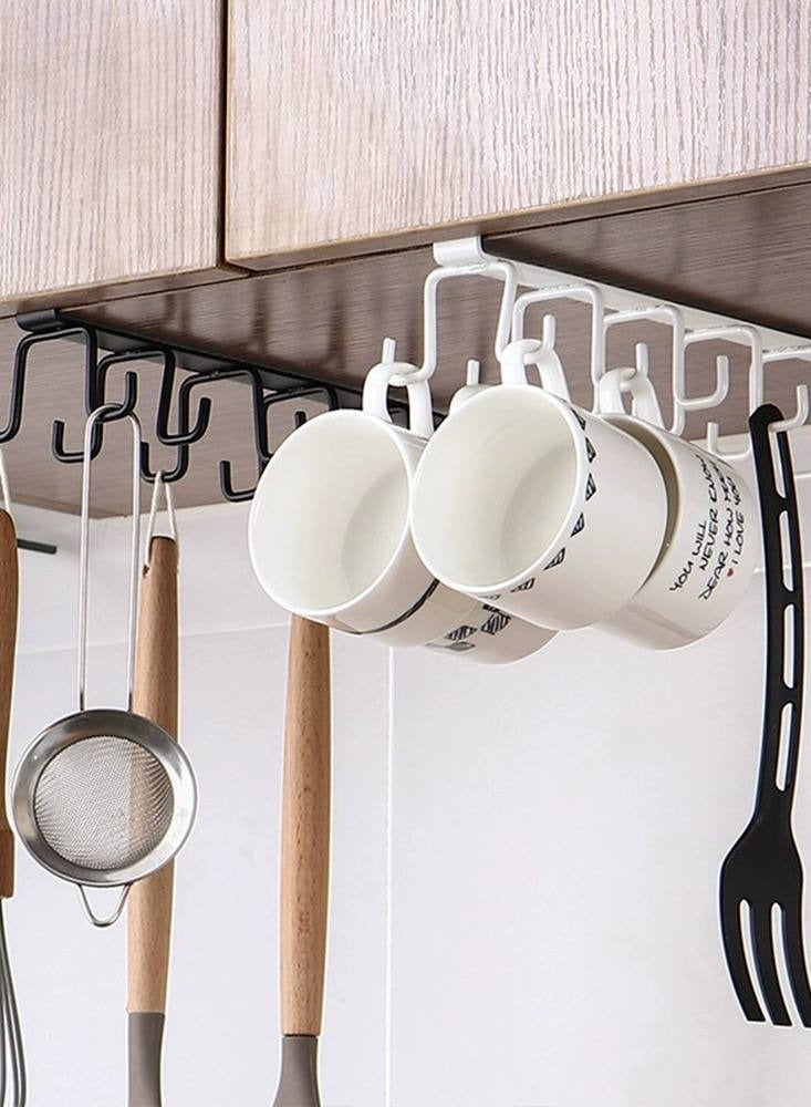 Kitchen Cup Holder with Hanging Hardware Without Nails - Cabinet Organizer for Cups and Teacups - Image 4