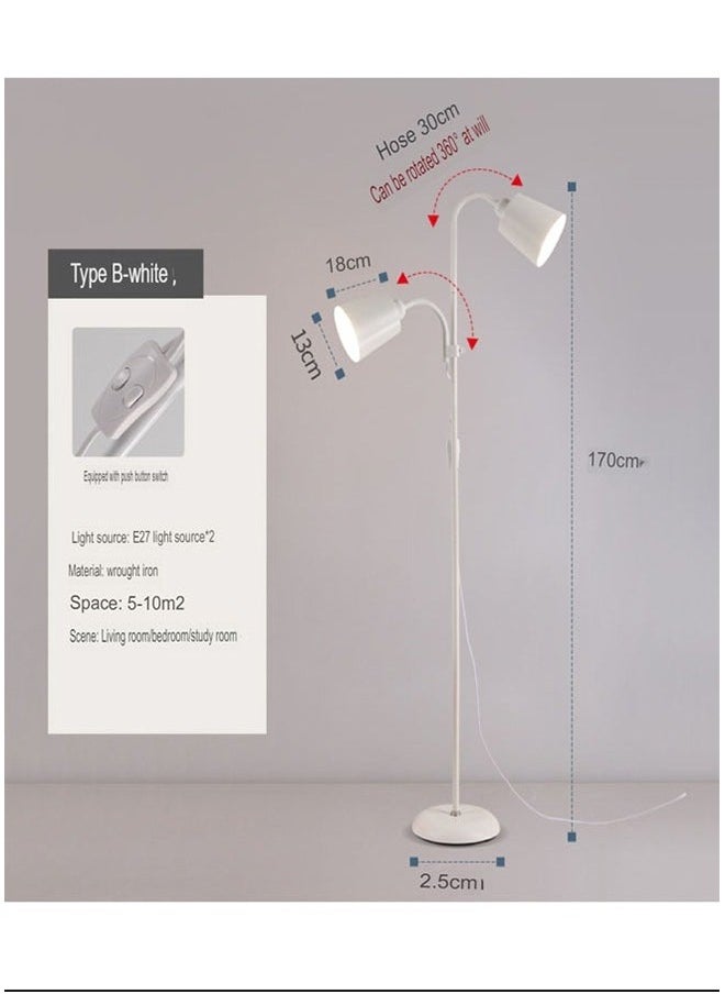 Joshberg Floor Lamp,12W Dual Lights with Three Color Settings for Living Room Bedroom Office Reading Office Piano,USB Charge,Touch Control  - Image 4