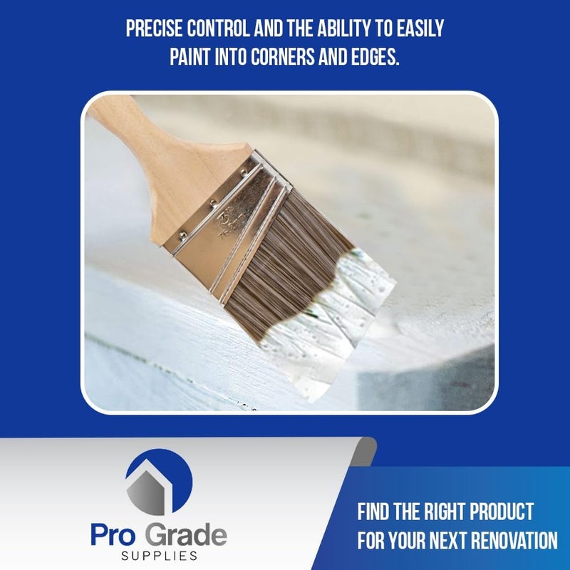 Pro-Grade - Paint Brushes - 12Ea 3" Angle Brushes - Image 5