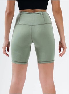 SIGMA FIT Sigma Fit HEDGE GREEN ESSENTIAL BIKER SHORT - L ,Color: green  - Image 2