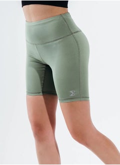 SIGMA FIT Sigma Fit HEDGE GREEN ESSENTIAL BIKER SHORT - L ,Color: green  - Image 4