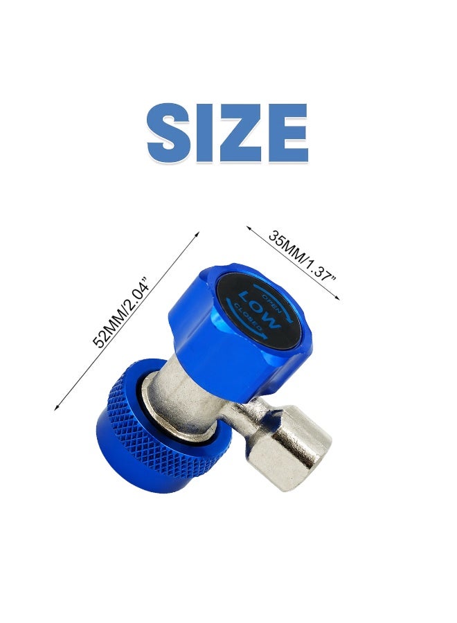 DEFAONS 4240 Adjustable Quick Coupler for Car AC Refrigerant Charging, Low Side R134A AC Connector Adapter with Quick Connect Valve for Automotive Air Conditioning Service Tool - Image 2