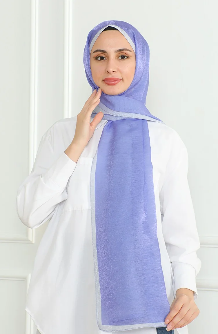 Sefa Merve Karaca Degrade Shimmer Shawl 81059-20 Lilac