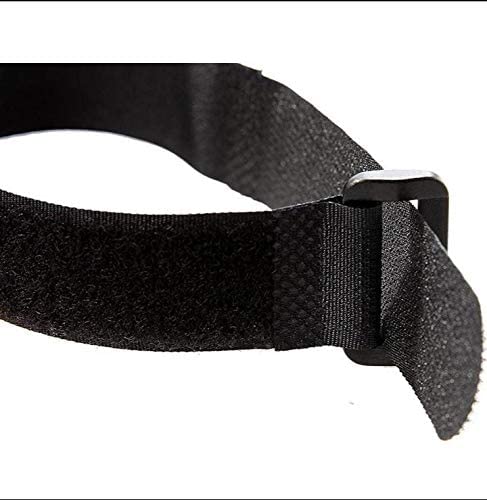 TSGANDHI Cables Strap Cable Ties 16 inch 470mm Adjustable Multipurpose Hook and Loop Securing Straps of Wire Tie Curtain Maker Straps Belts Holders Pack of 10 Black 16mm470mm  - Image 4