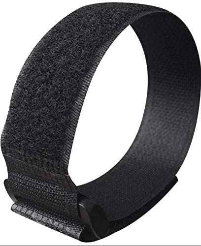 TSGANDHI Cables Strap Cable Ties 16 inch 470mm Adjustable Multipurpose Hook and Loop Securing Straps of Wire Tie Curtain Maker Straps Belts Holders Pack of 10 Black 16mm470mm  - Image 3