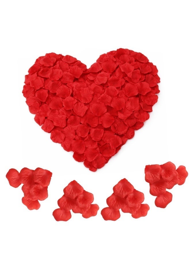 MirageBotanics 2200 PCS Artificial Red Silk Rose Petals for Romantic Night,Wedding,Proposal Anniversary Flower Decorations - Image 1
