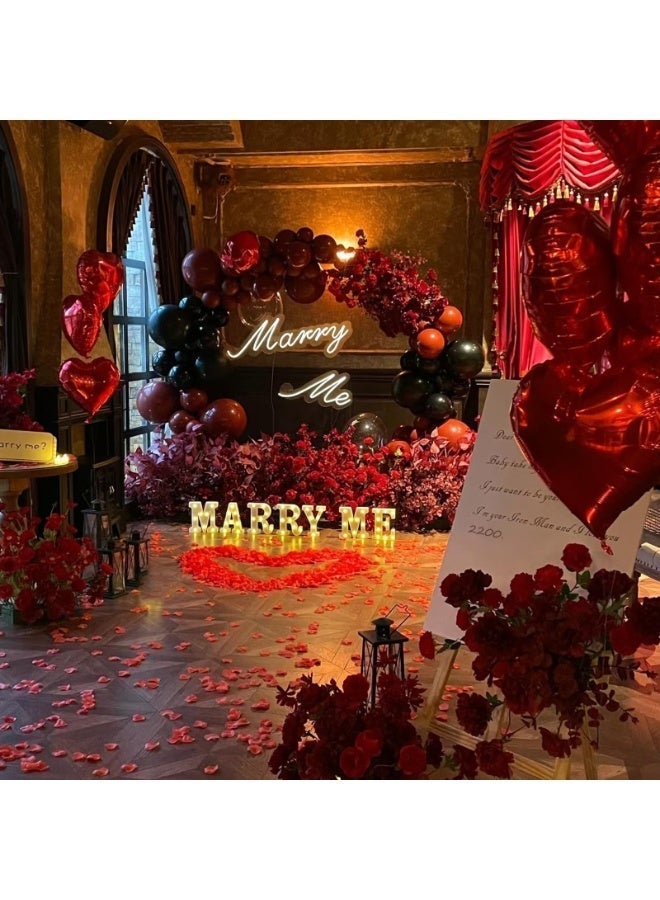 MirageBotanics 2200 PCS Artificial Red Silk Rose Petals for Romantic Night,Wedding,Proposal Anniversary Flower Decorations - Image 2