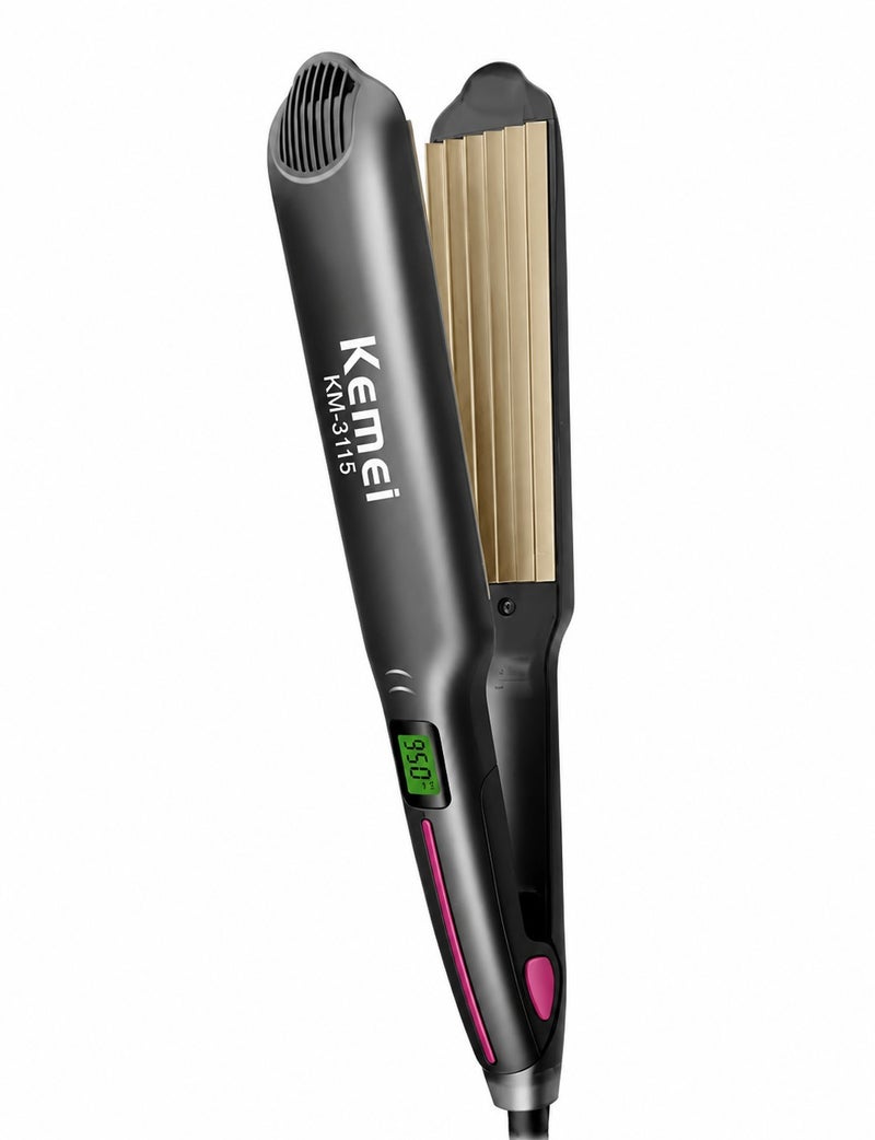 KEMEI KM-3115 Professional Hair Straightener with Digital Display - Image 2