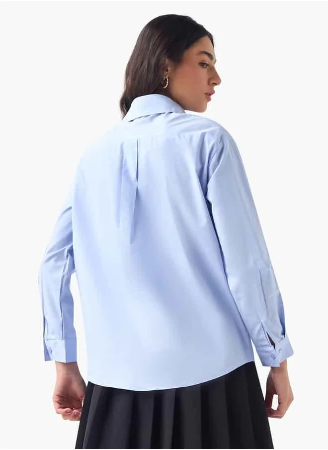 2Xtremz 2Xtremz Floral Accent Shirt with Long Sleeves