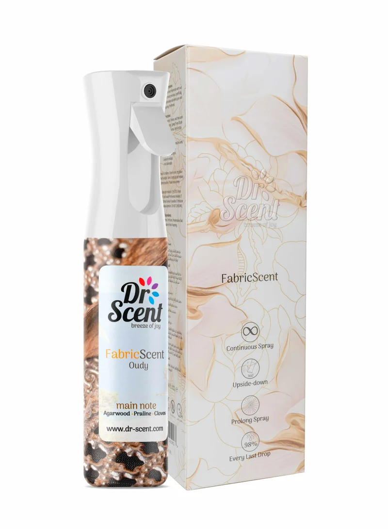 Dr Scent Fabric Spray Oudy - Main note Agarwood Praline Clove - 300ml