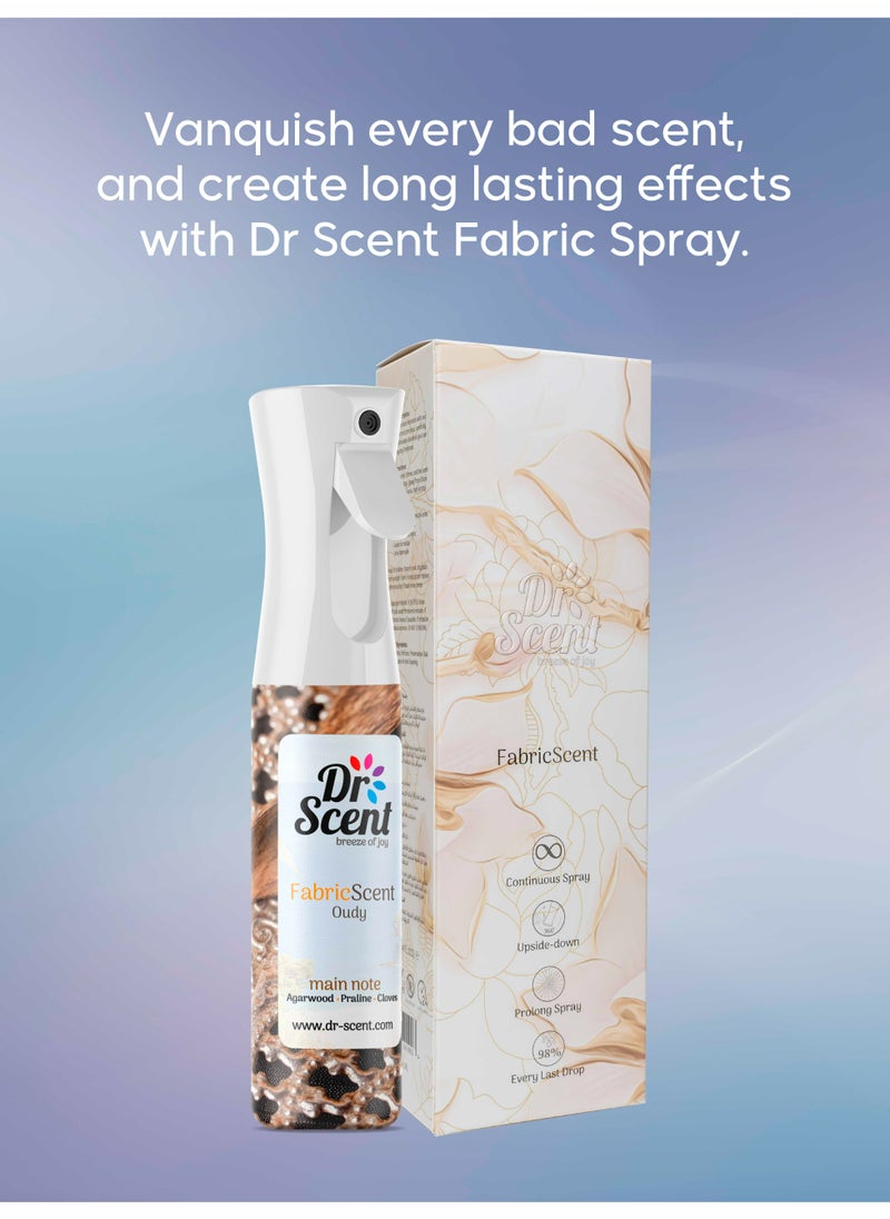Dr Scent Fabric Spray Oudy - Main note Agarwood Praline Clove - 300ml  - Image 3