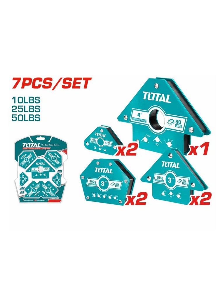 توتال طقم لحام مغناطيس 4 بوصة 7 قطع توتال