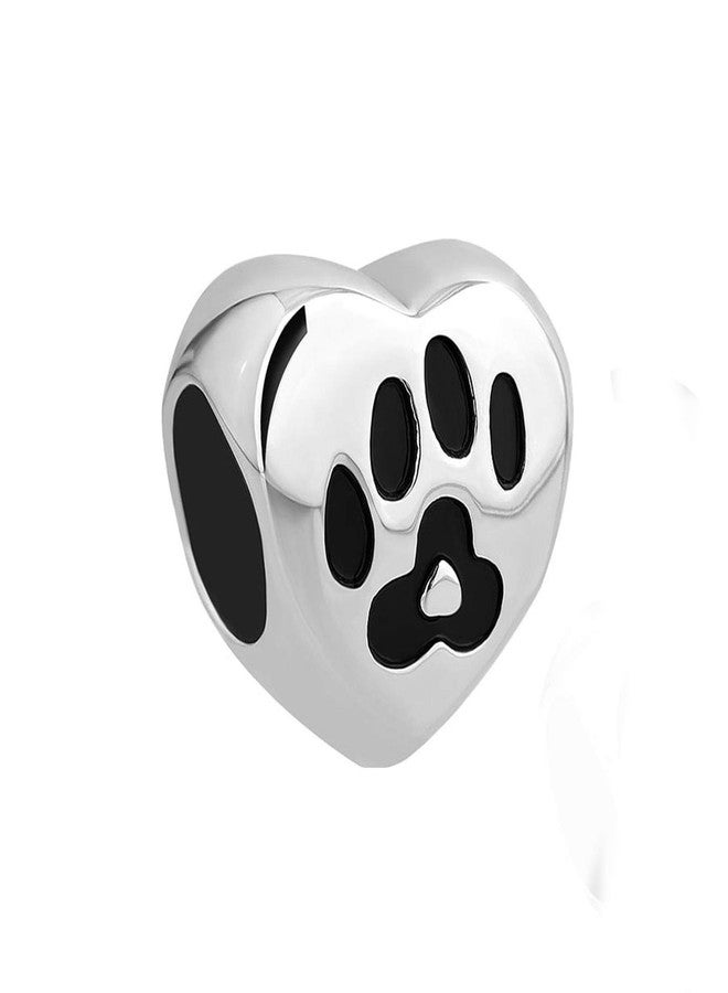 MiiFort Women Love Heart Dog Mom Charm Compatible with Pandora Bracelets Necklaces Pendants Paw Print Pets Puppy Kitty Kitten Animal Family Birthday Christmas - Image 2