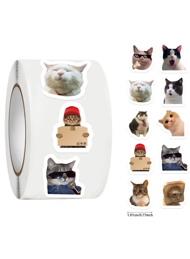 500 Sheets/roll Cartoon Roll Stickers Cute Reward Children Gift Stickers Decorative Adhesive Envelope Sealing Stickers