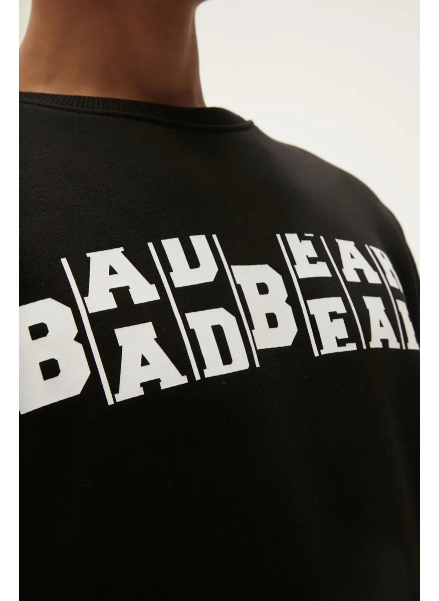 Bad Bear Counter Men's Black Printed Sweatshirt