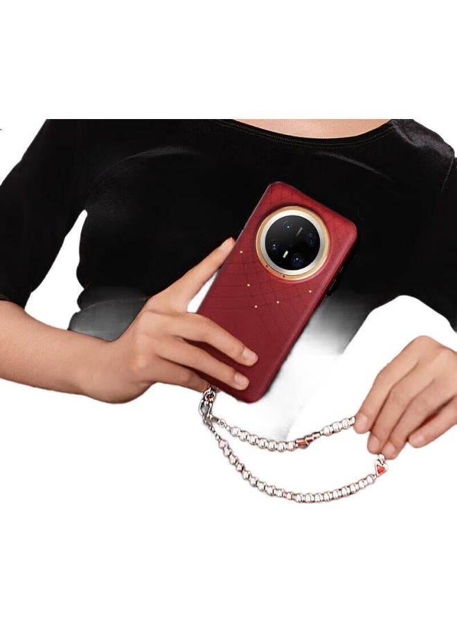 Defense [Huawei Certified Brand] Suitable For Huawei Mate 70 Pro Phone Case Snake Year Limited Edition Plain Leather 70 Pro+ Protective Case Full Coverage Anti-Drop Tahiti Grey - Image 3