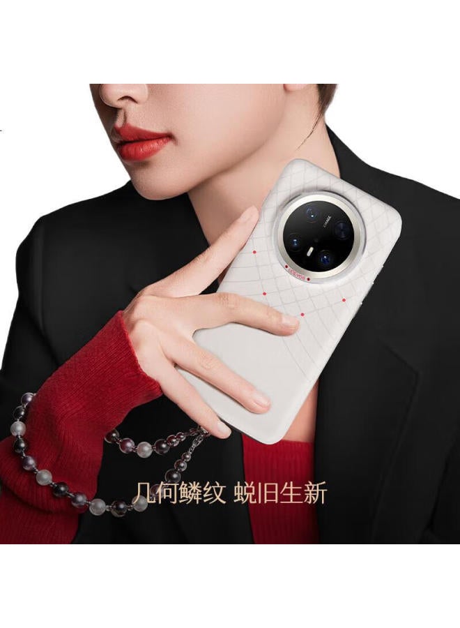 Defense [Huawei Certified Brand] Suitable For Huawei Mate 70 Pro Phone Case Snake Year Limited Edition Plain Leather 70 Pro+ Protective Case Full Coverage Anti-Drop Tahiti Grey - Image 2