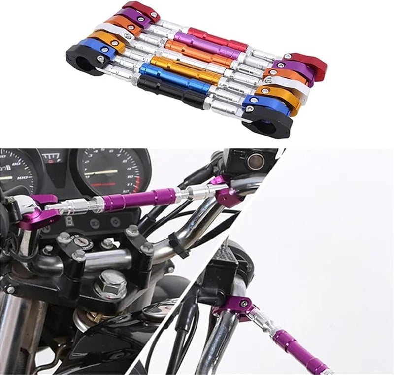 Universal 22mm Motorcycle Balance Handlebar Grips Strengthen Steering Wheel Purple - Image 3