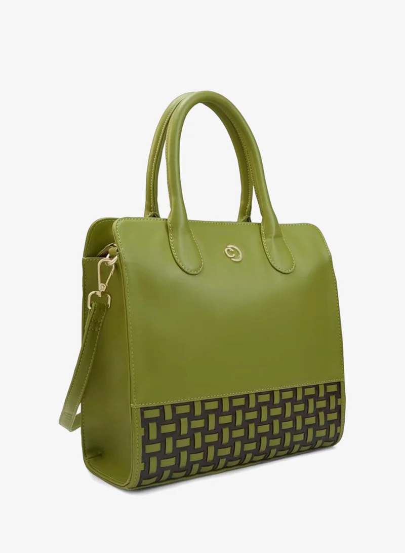 CAPRESE Olive CAPRESE ZETA TOTE MEDIUM OLIVE for Women | Best Price UAE