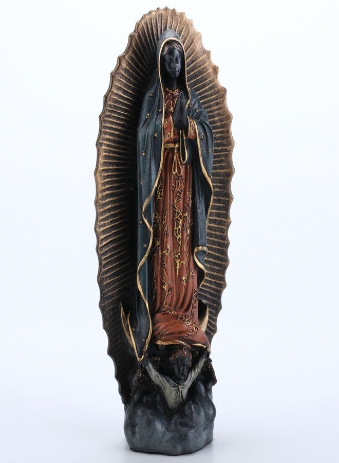 فيرونيز ديزاين تمثال ديني من الراتنج، مطلي يدويًا، للسيدة غوادالوبي السوداء، من تصميم فيرونيز، مقاس 6 1/8 بوصة - Image 4