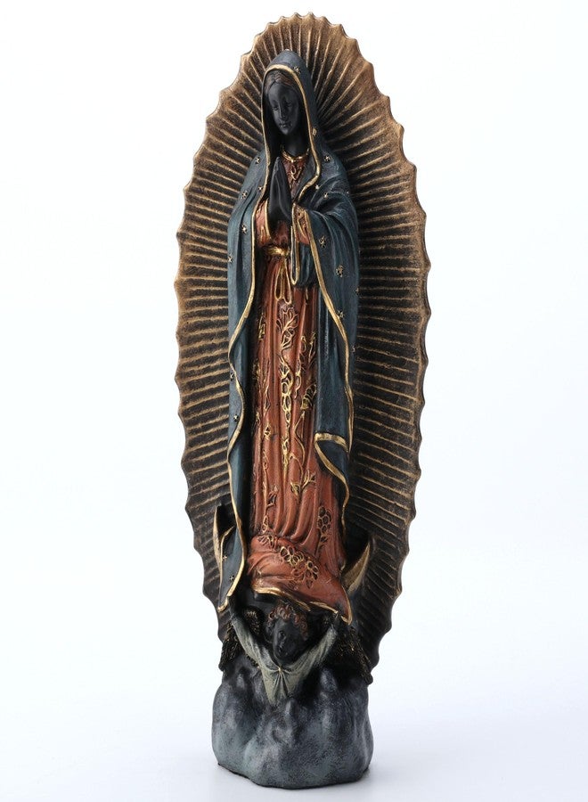 فيرونيز ديزاين تمثال ديني من الراتنج، مطلي يدويًا، للسيدة غوادالوبي السوداء، من تصميم فيرونيز، مقاس 6 1/8 بوصة - Image 2