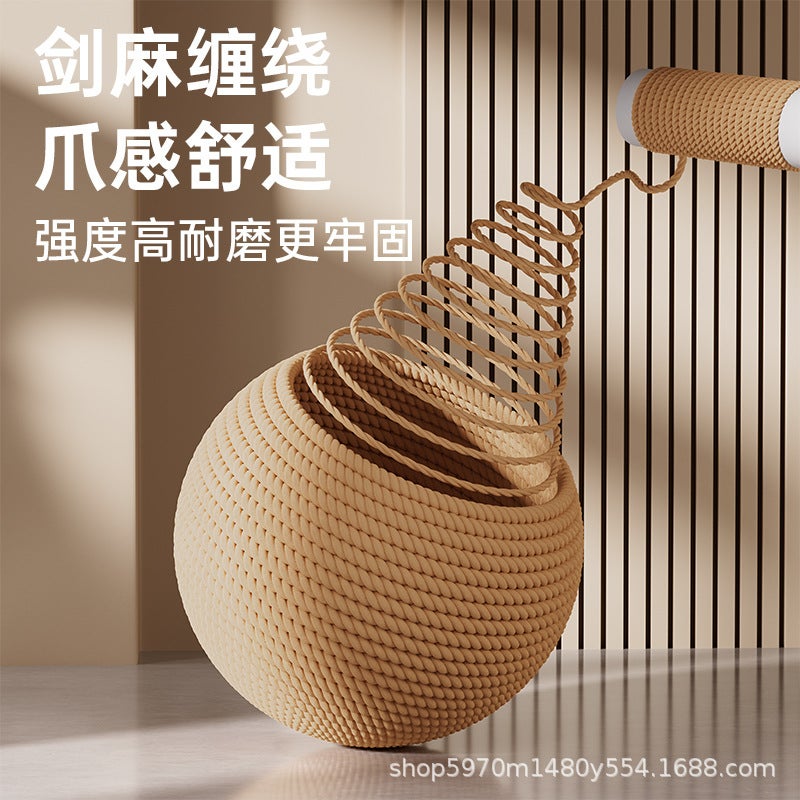 لعبة كرة السيزال للقطط - ترفيه ذاتي، طحن الأسنان، كرة صوتية - Image 4