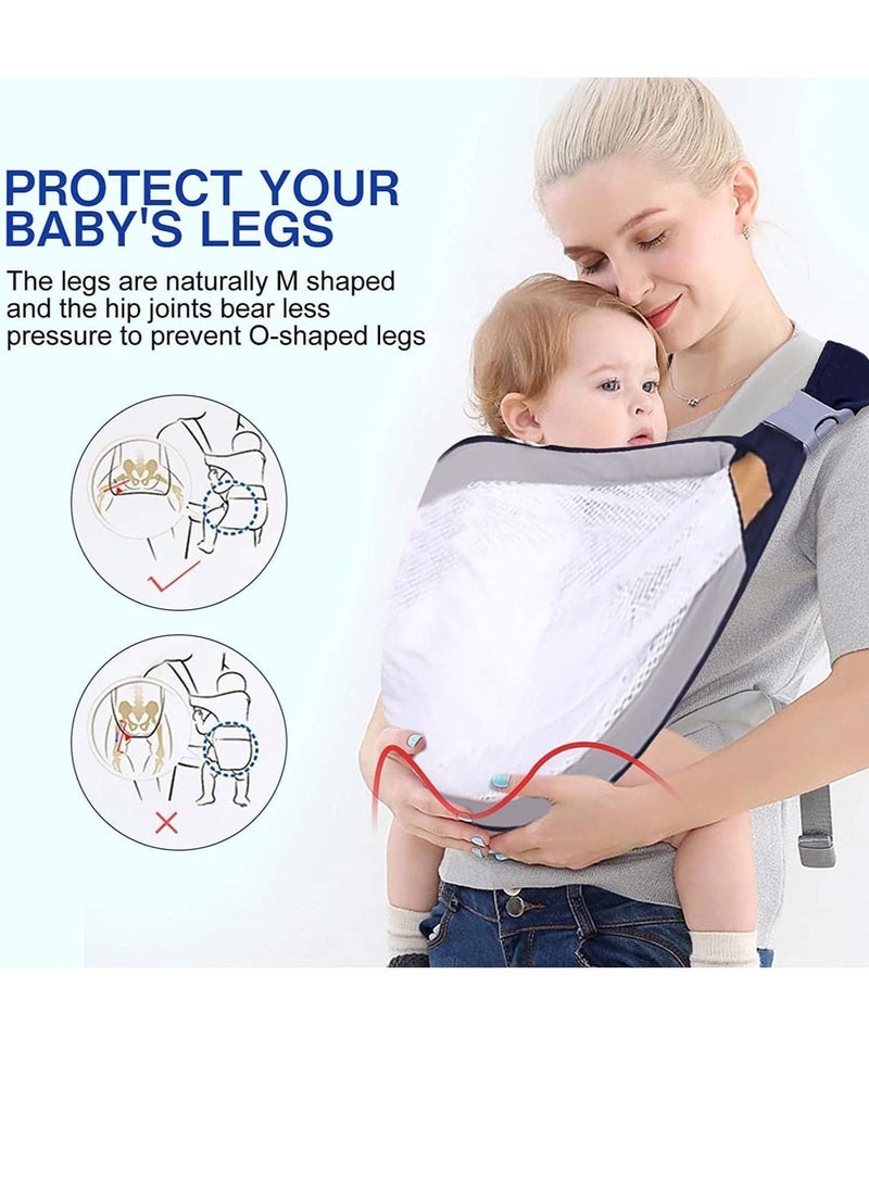 Baby Carrier, Baby Wrap Carrier Sling, Adjustable Breathable 3D Mesh Baby Carrier for Newborn Carrier