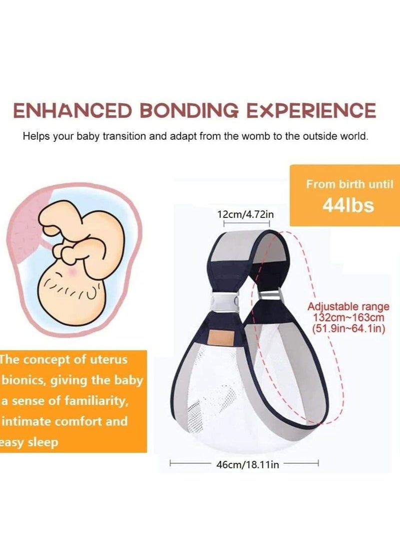 Gonice Baby Carrier, Baby Wrap Carrier Sling, Adjustable Breathable 3D Mesh Baby Carrier for Newborn Carrier  - Image 2