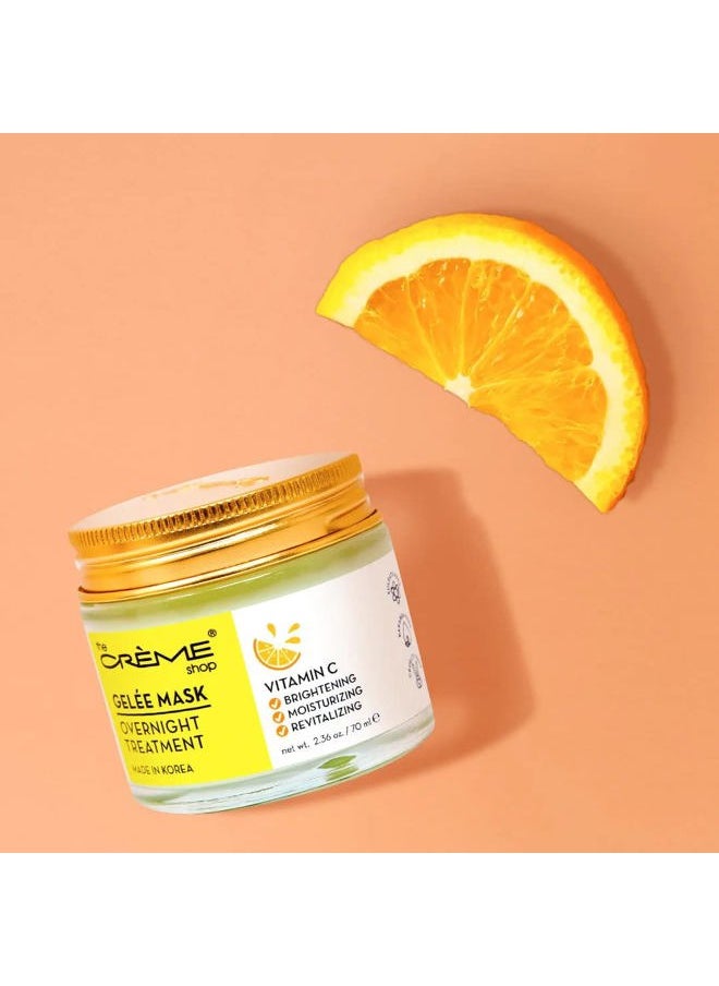 The Crème Shop - Vitamin C Gelée Overnight Face Mask | Korean Facial Mask | Sleeping Face Mask | Anti-Aging Treatment Mask | Brightening Face Mask - 2.36oz - Image 1