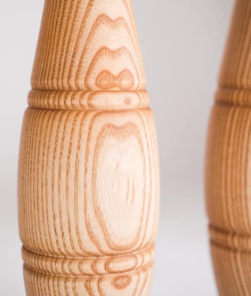 Hashco Sports Hashco Indian Natural Wood Clubs Meel Mugdar Clubbell Karla Katai Gada Wooden 1 kg pair Natural  - Image 5