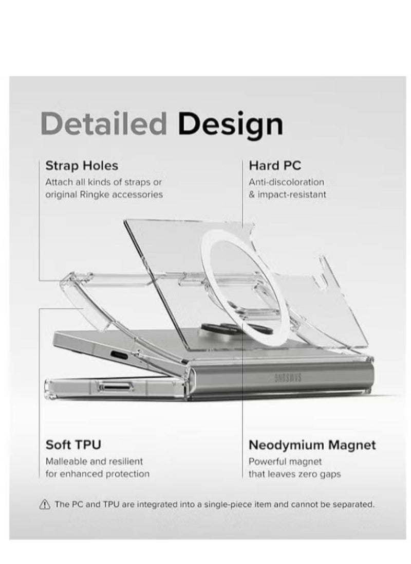 Samsung Galaxy Z Fold 6, Magnetic Case, Compatible with MagSafe Wireless Charging, Anti-Scratch Bumper Cover (Clear), TPU - PC - pzsku/Z6A53F44F5BAAD73E096FZ/45/_/1740688675/4acc7b6c-e893-454b-a3e3-d665c1bcbfbd