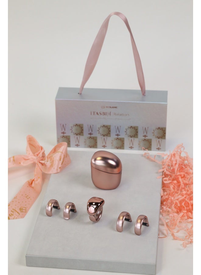 WESLAMIC Tasbih Zikr Smart Praise  Ring with Charging Case – Bluetooth Digital Counter Ring with APP Control, 5 Adjustable Sizes (16-24mm), Waterproof OLED Prayer Reminder for Muslims - Image 4