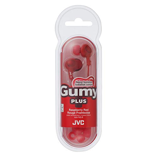 JVC HAFX5R Gumy Plus Inner Ear Headphones (Red) - Image 2