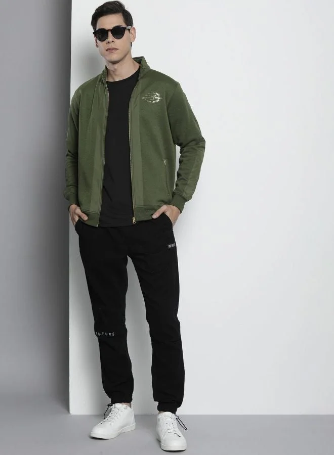 The Indian Garage Co  The Indian Garage Co Men Regular Fit Printed High Neck Full Sleeves Sweatshirt  | Best Price UAE