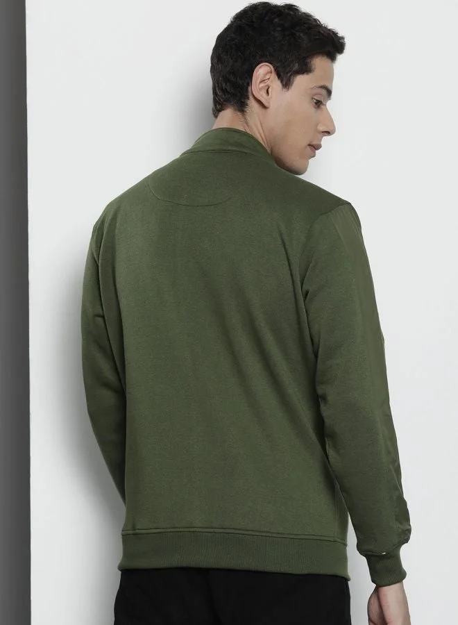 The Indian Garage Co  The Indian Garage Co Men Regular Fit Printed High Neck Full Sleeves Sweatshirt  | Best Price UAE