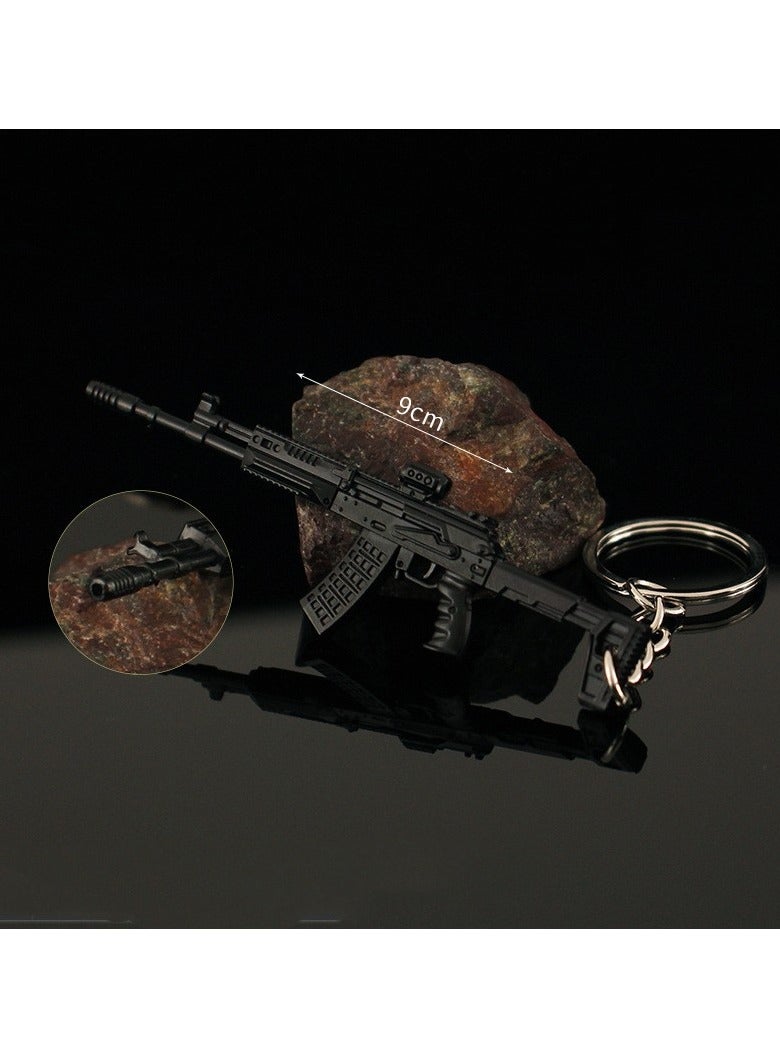 3 قطع من سلسلة المفاتيح المعدنية الصغيرة PUBG ذات الطراز القديم - Image 3