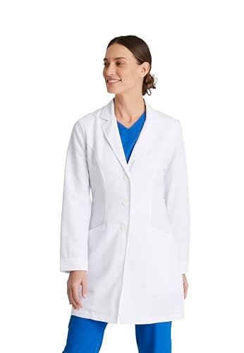 Barco Grey's Anatomy Signature Women's 32" Three Pocket Lab Coat White 2XL - Image 1