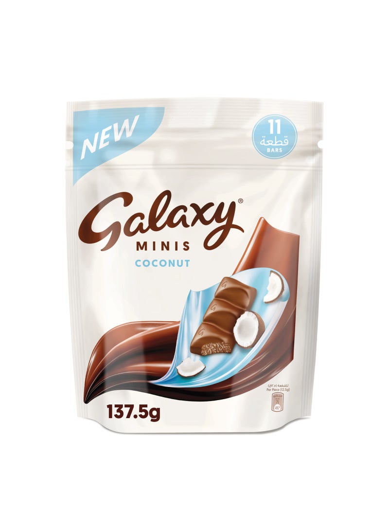 Galaxy Chocolate Minis Coconut Milk Mini Chocolate Bars 137.5g - Image 1