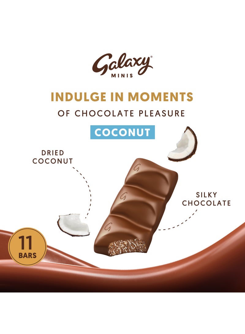Galaxy Chocolate Minis Coconut Milk Mini Chocolate Bars 137.5g - Image 2