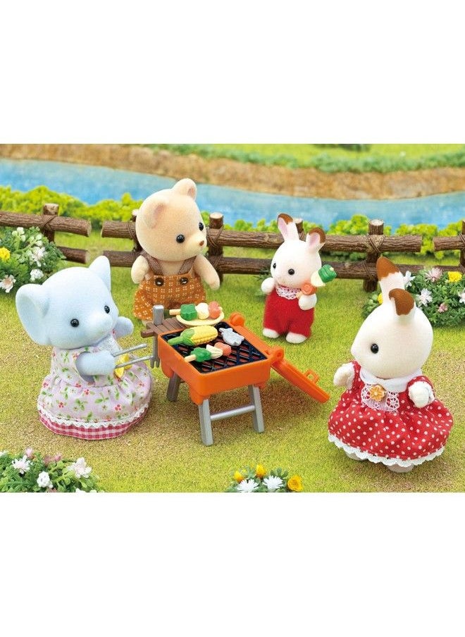 Calico Critters - Bubblebrook Elephant Girl'S Bbq Picnic Set Dollhouse Playset With Figure And Accessories - Image 1