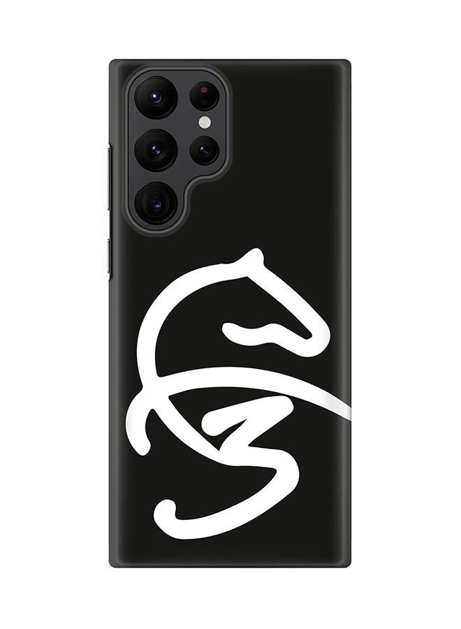 Stylizedd Case for Samsung Galaxy S22 Ultra 5G Snap Case Slim Snap Classic Series Shield Matte Finish Print -  Faz3 Style Black - Image 1