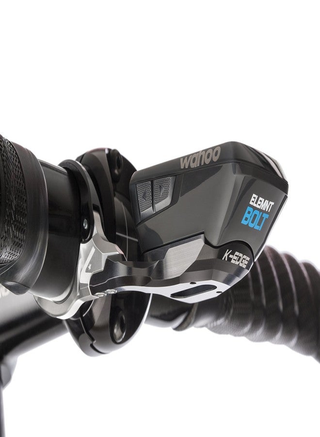 K-EDGE Unisex - Adult's K13-1600AR Wahoo Bolt Aero Race Mount, Black anodize, Standard Size - Image 1