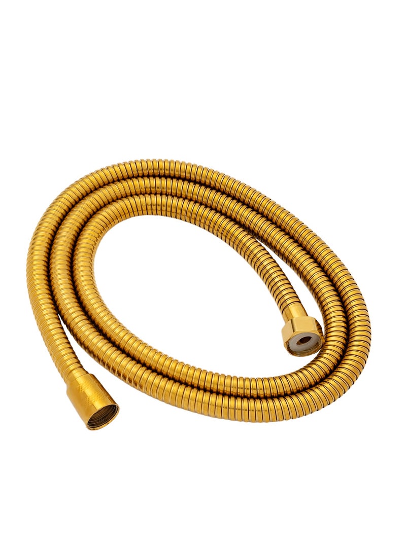 SHIND Slim Handheld Shower Head – High-Pressure Stream, Modern Square Design, Anti-Clog Nozzles, Gold Finish - Image 3