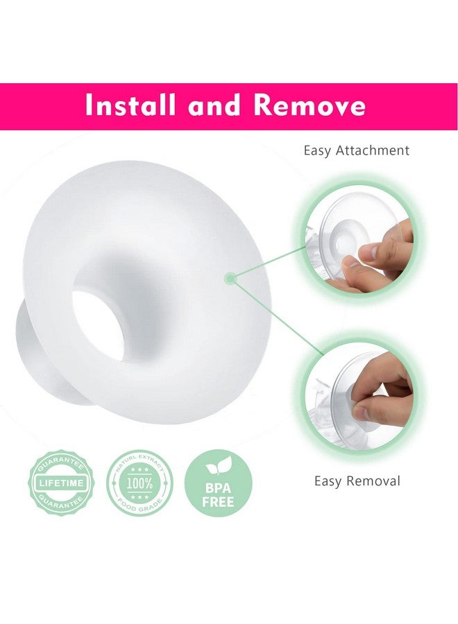 Durceler 21mm Silicone Flange Inserts Compatible with Medela/for Spectra S1 S2 / Elvie / S18 S21 / Momcozy S9 S12/ TSRETE 24mm Breast Pump Shields or Freemie 25mm; Reduce Nipple Tunnel Down to 21mm - Image 4