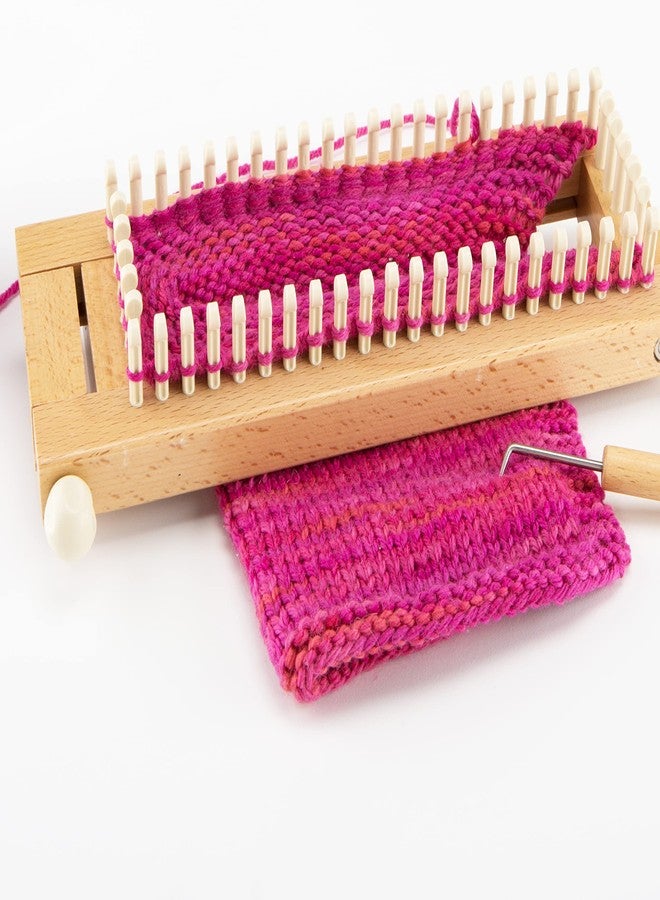 Authentic Knitting Board Sock Loom 2, Regular Gauge Adjustable Loom, 100% Hardwood - Image 5