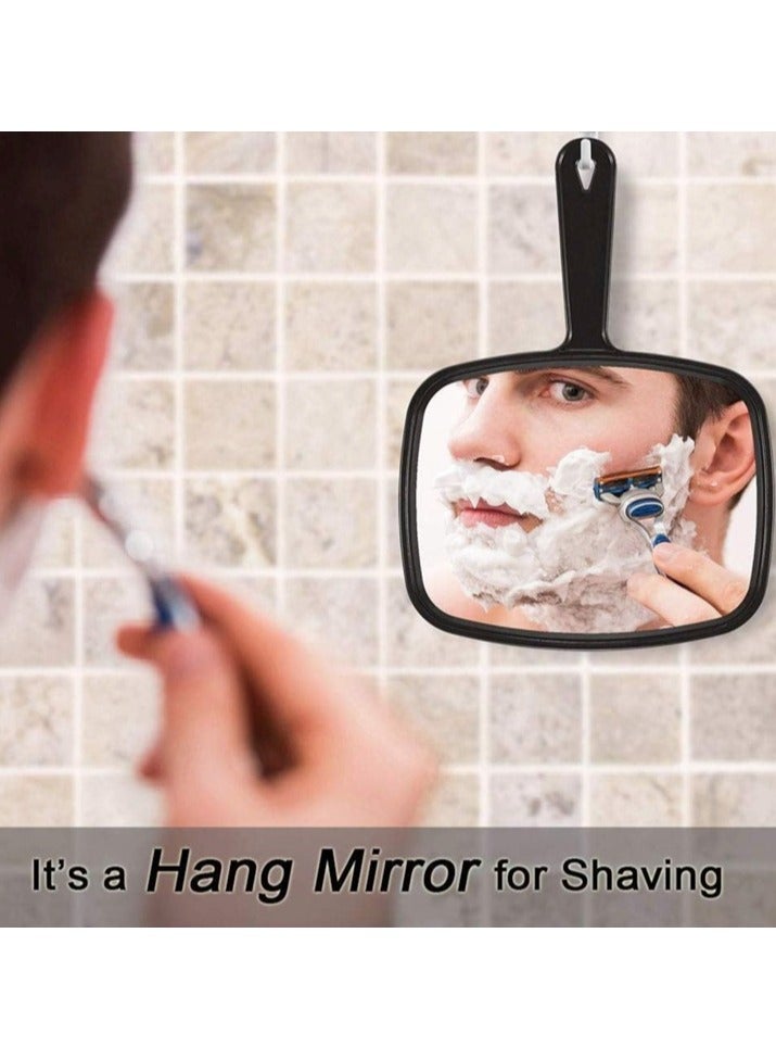 Hand Mirror Handheld Makeup Mirror with Handle for Barber Hairdressing - Image 3