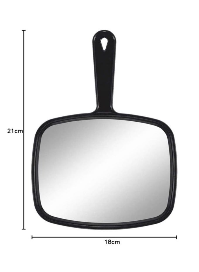 Hand Mirror Handheld Makeup Mirror with Handle for Barber Hairdressing - Image 4