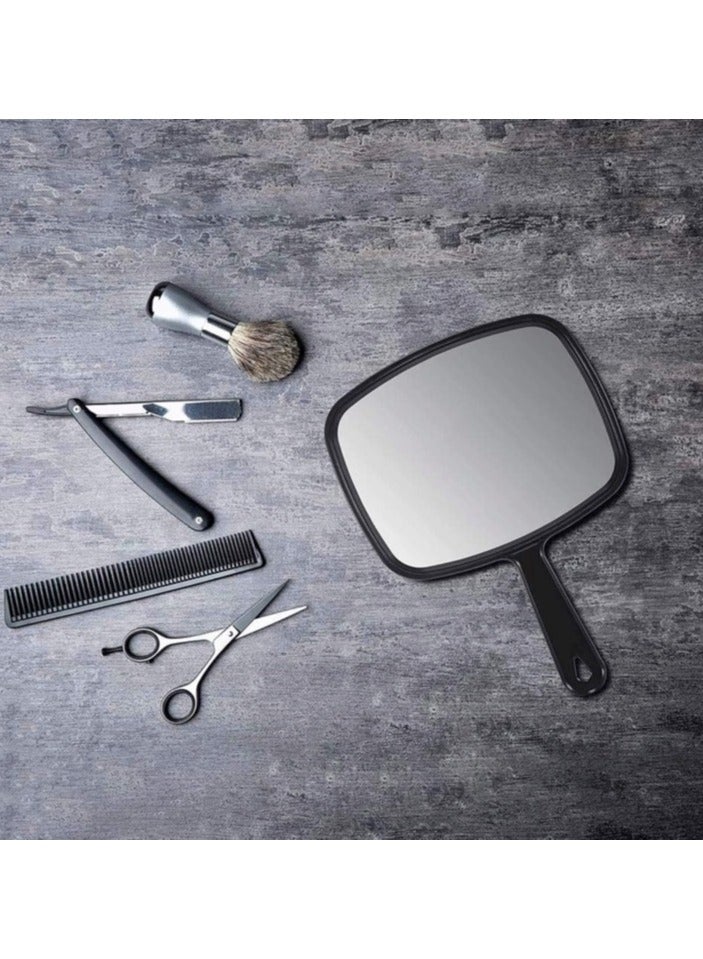 Hand Mirror Handheld Makeup Mirror with Handle for Barber Hairdressing - Image 5