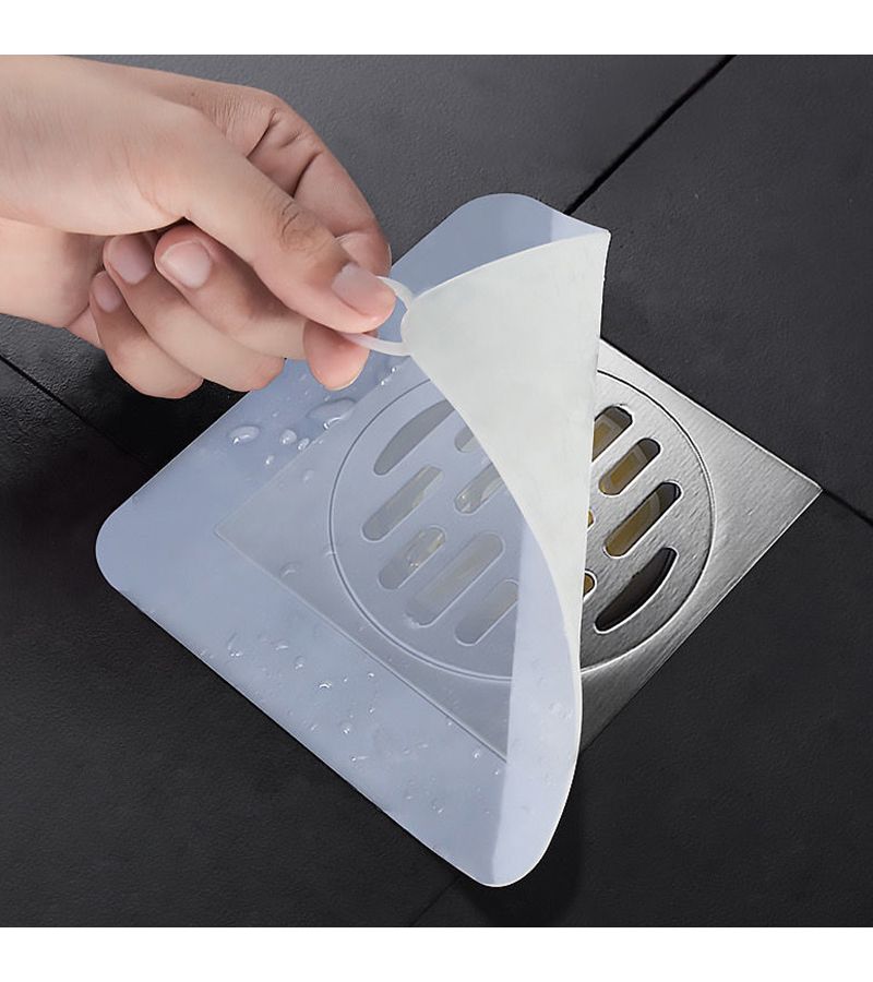 2pcs Transparent Floor Drain Cover Anti-Odor Sealing Protector for Bathroom Kitchen Sink - Image 1